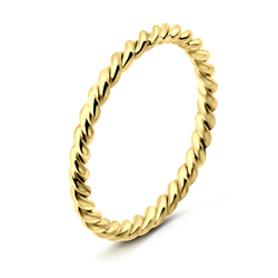 Gold Plated Silver Rings NSR-421-GP